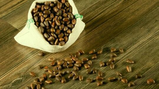 Cedar walnuts from parasites